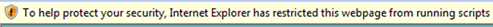 IE Script Warning